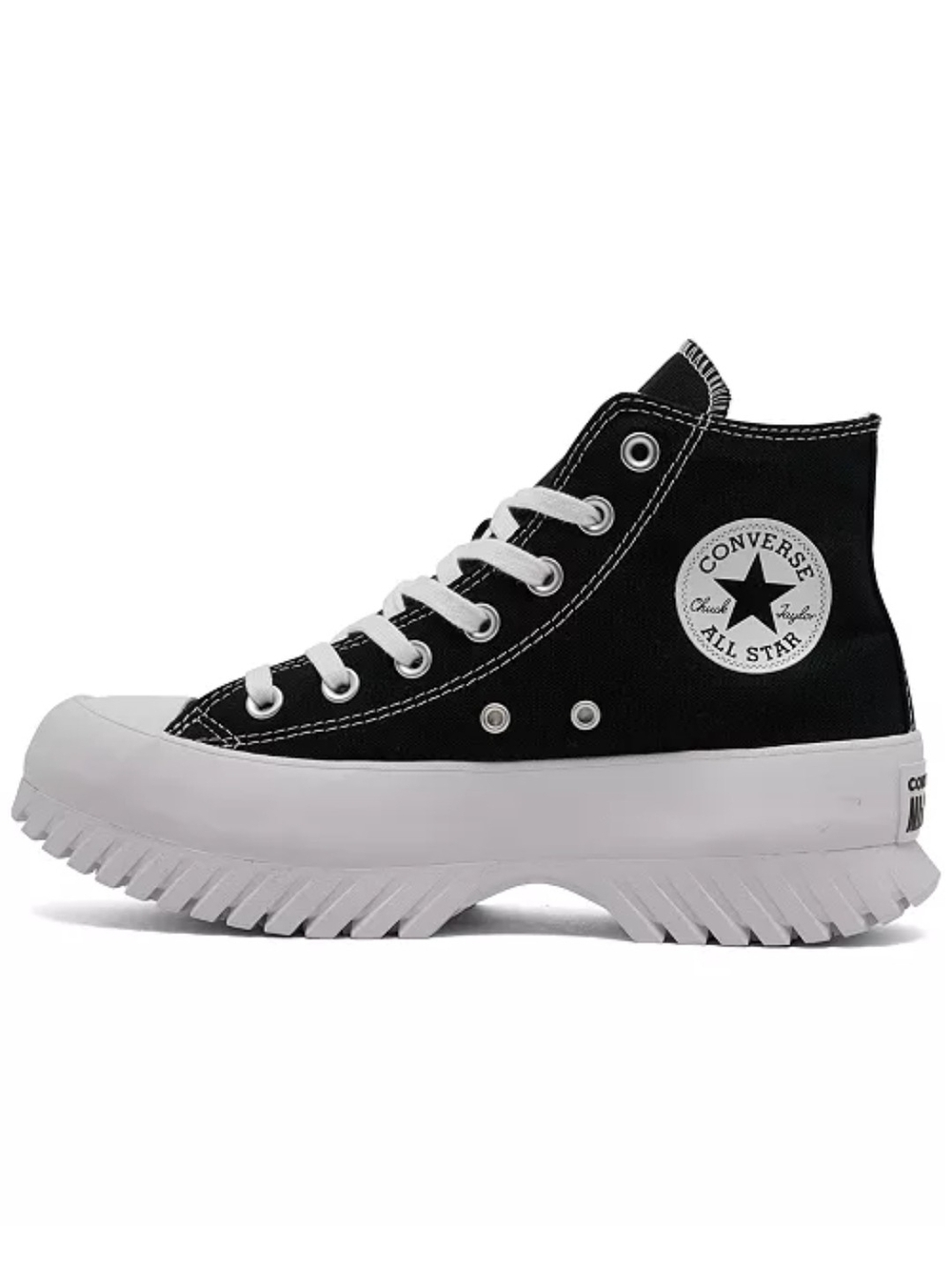 Converse Black & White Platform High Top Sneaker